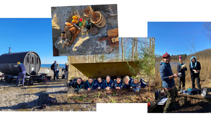 glade ledere på tur